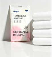 Ensemble de literie d'hôtel jetable pas cher en gros, 3 pièces, drap de lit respirant non tissé, housse de couette pour motel, Airbnb