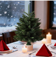 Künstlicher PE-Weihnachtsbaum mit dichten, realistischen Kiefernzweigen, verschiedene Größen, vorbeleuchtet mit warmen LED-Lichtern, für Innenräume, Zuhause, Partys und Feiertagsdekoration