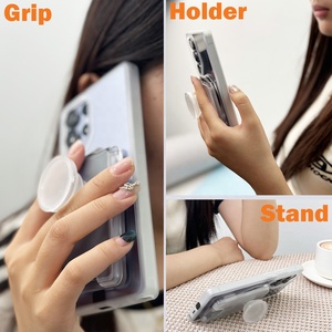 Từ ví điện thoại đối với Samsung Galaxy S25 loạt trường hợp rõ ràng chủ thẻ in logo <span class=keywords><strong>2</strong></span> trong 1 thẻ có thể tháo rời ví với đứng - Product Image 4