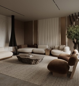 Juego de Muebles para Sala de Estar, Sofá Acogedor de Lujo, Sofá de Tela, Juego de Sofás de 4 Plazas, Sofá en Forma de L - Product Image 3