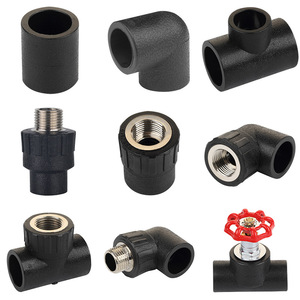 Yixin màu đen polyethylene Butt hàn ống lắp mới <span class=keywords><strong>HDPE</strong></span> vật liệu giảm TEE cho cấp nước - Product Image 5