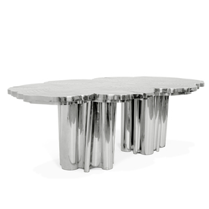 Mesas <span class=keywords><strong>de</strong></span> Comedor Modernas y Únicas <span class=keywords><strong>de</strong></span> Acero Inoxidable para el Hogar, Oficina y Restaurante, para Muebles <span class=keywords><strong>de</strong></span> <span class=keywords><strong>Cocina</strong></span> y Sala <span class=keywords><strong>de</strong></span> Estar - Product Image 3