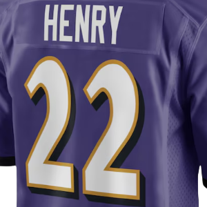 2025 अमेरिकी फुटबॉल जर्सी गंटीमोर 8 लामर जैकसन 22 डेरिक हैनरी 89 मार्क और 9 ट्यूकर - Product Image 3