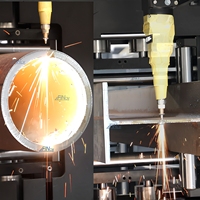 Mesin Pemotong Pipa Laser Serat 3D FINCM Otomatis dengan Rotary Axis 3 Chuck 12m 360mm 450mm untuk H Beam Channel dan Logam Baja