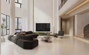 หินอ่อนโรโคโคสีขาวนม หรูหราทันสมัย ผิวด้านและผิวมัน ขนาด 1200x2700x12 มม. สำหรับห้องครัว ห้องนั่งเล่น และโถงทางเดิน สำหรับตกแต่งโรงแรม - Product Image 2