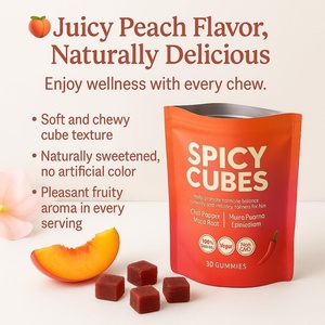 Healthcare Calmness Spicy Cube Gummies Vitality Support Chili Pepper Spicy Maca Root Hormone Balance Healthcare <b>Gummy</b> <b>Candy</b> - Product Image 5