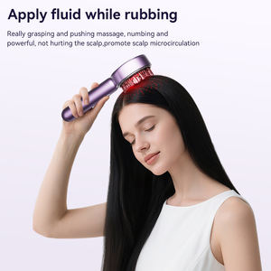 Alat Pijat Kulit Kepala Terapi Cahaya Merah Baichang PM84 IXP6, Perangkat Mewah, Sisir Getar Penumbuh Rambut dengan Aplikator Minyak - Product Image 1