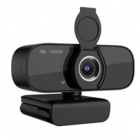 WODEXUN Caméra Mini PC Full HD 1080P avec Microphone USB 2.0, Rotation à 360 Degrés, Compatible avec YouTube/Skype pour la Diffusion en Direct