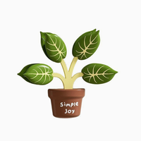 Clip de fermeture pour sac de collation hermétique réutilisable, design plante en pot verte, aimant de réfrigérateur créatif avec logo personnalisé, pour cadeau promotionnel