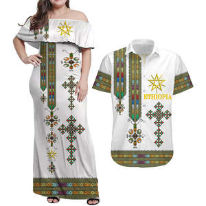 <span class=keywords><strong>HEMEN</strong></span>-Vestido de Habesha tradicional Hawaiano unisex, camiseta de estilo básico de Etiopía Tibeb, cintura natural, suministro ODM - Product Image 1