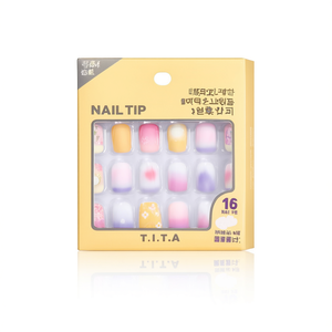 Puntas de Uñas T.I.T.A, 16 Piezas, Uñas Artificiales Cuadradas para Decoración de Uñas - Product Image 2