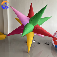 Modèle d'étoile gonflable à explosion de couleurs, accessoire suspendu pour bar, discothèque, publicité de rue, événement, interaction en tournée avec souffleur