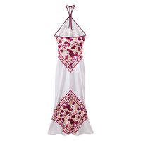 Robe à Bretelles en Satin MYST&ZA pour Femme, Nouvelle Collection Été 2026, Style Doux et Épicé, Dos Nu, Col Halter Floral