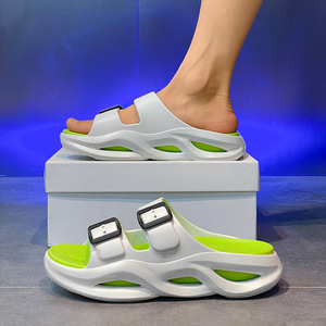 Sandalias de Hombre para Exteriores, Antideslizantes, Suaves, Transpirables, Desodorantes, Nuevo Diseño de Verano, Suela Gruesa de EVA, Dos Tonos, a la Moda - Product Image 2