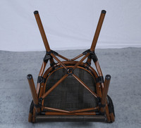 Chaises de bistrot de style français moderne, chaises en rotin pour terrasse, sièges de restaurant, mobilier d'extérieur pour patio
