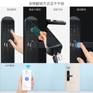 สมาร์ทล็อคประตูอัจฉริยะ ปลดล็อคด้วยรหัสผ่าน  วัสดุสแตนเลส  ระบบล็อคด้วยลายนิ้วมือ  ควบคุมผ่านแอปสมาร์ทโฮม - Product Image 5