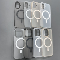 Nouvelle coque de téléphone pour IPhone16 16Pro 16ProMax 16Plus Series Coque magnétique ultra-mince givrée incassable