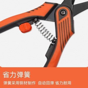 Tijeras de podar para jardinería, de acero al carbono, acabado mate naranja, diámetro de corte de 20-30 mm, tijeras para podar árboles frutales - Product Image 5