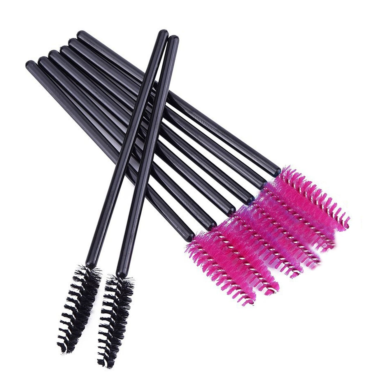 Hot Sell Fashion dual ended Double Head Cosmetic Brush Angled Eyebrow Make Eyelash Spoolie Brush