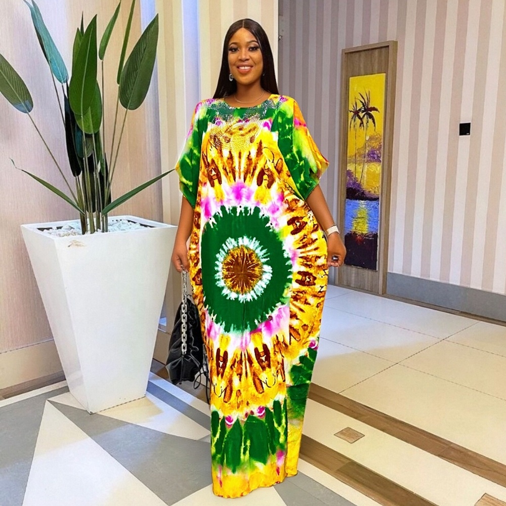 New Fashion Chest Hot Drill Loose Bright Casual African Summer Printed  Women Dress| Alibaba.com