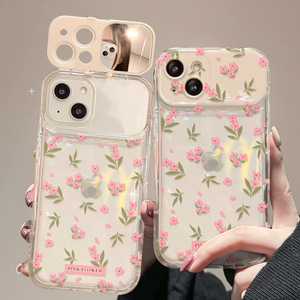 Soporte de espejo para cámara con estampado de flores pequeñas, <span class=keywords><strong>funda</strong></span> de teléfono móvil de TPU para <span class=keywords><strong>Iphone</strong></span> 17 8 X Xr XS <span class=keywords><strong>11</strong></span> 12 13 14 15 16 Pro Max - Product Image 4