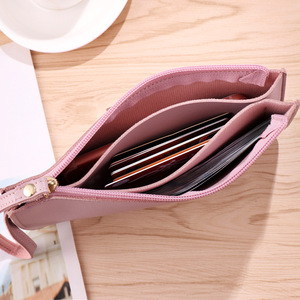Lange Cash Portemonnee Houder Ultra Slanke Pu Lederen Kleine Polsbandje Portemonnee Houder Waterdichte Wissel Tassen Promotie Cadeau Voor Vrouwen - Product Image 2