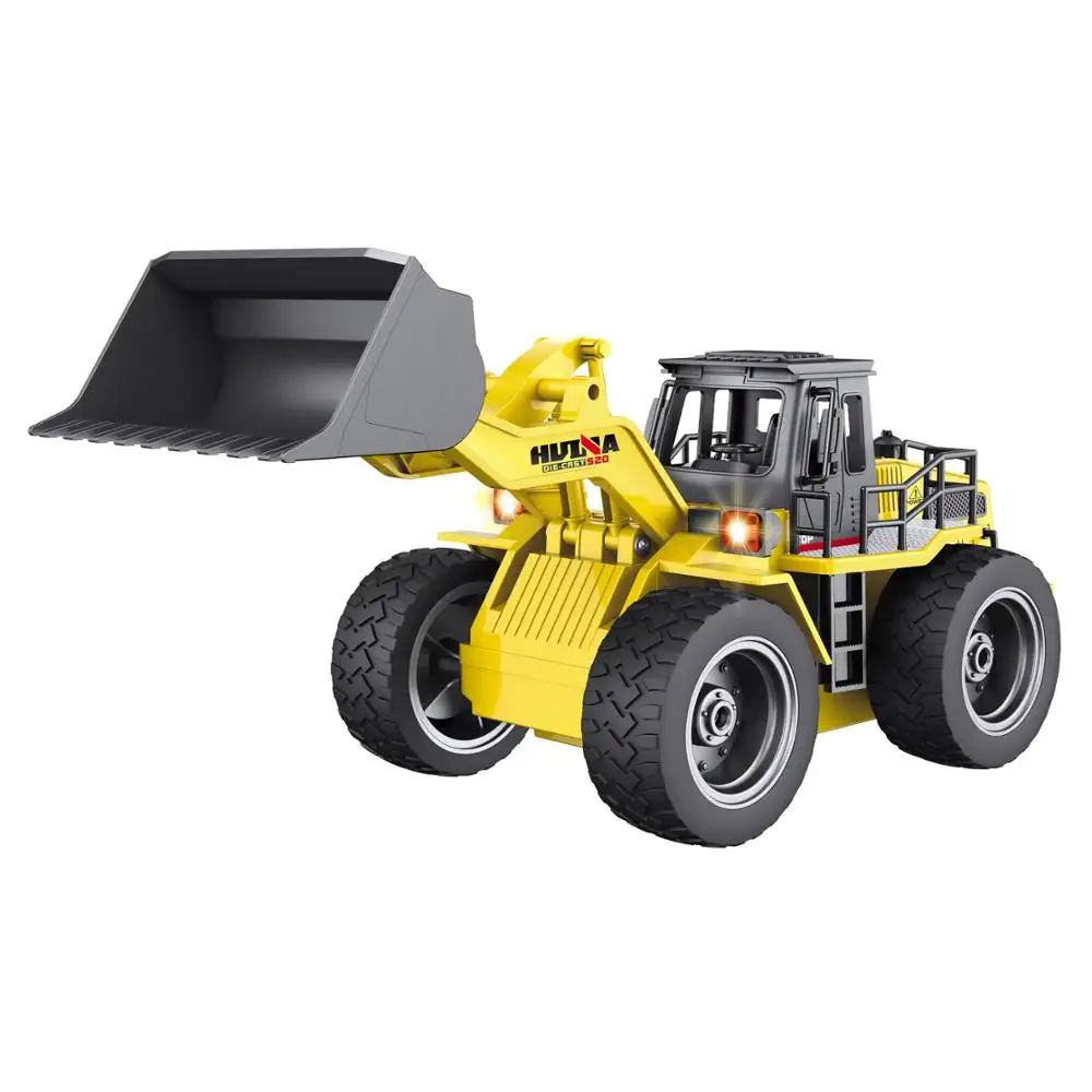 HUINA 1520 1:18 2.4GHz 6CHRC合金トラック建設車両おもちゃ金属エンジニアリング車両ブルドーザー