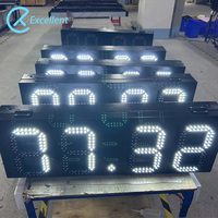 Estación de gasolina a prueba de agua Digital de 7 segmentos, tablero de visualización de mensajes de precio, pantalla de señalización de número Digital, pantalla de señal de precio Led
