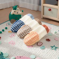 Chaussettes pour bébés et enfants de haute qualité, printemps-été 2025, motif floral mignon, antidérapantes, en coton, pour tout-petits
