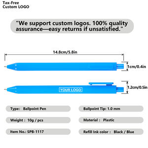 Bolígrafo de Plástico con Logotipo Personalizado al por Mayor, Económico, Colorido, con Recubrimiento de Goma, para Publicidad, Impresión, Regalo de Oficina - Product Image 2