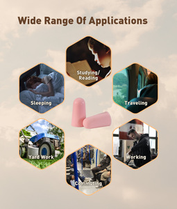 سدادات أذن مخصصة مريحة لإلغاء الضوضاء، سدادات أذن ناعمة من الفوم للنوم والحفلات الموسيقية، مناسبة كهدايا ترويجية - Product Image 3