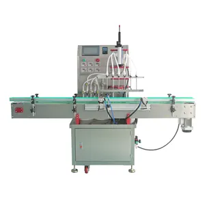 Edible oil automatic 4-head 6-head 5L soybean oil canning equipment olive oil filling machine