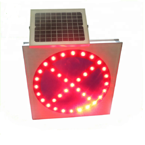 لافتة حظر وقوف السيارات تعمل بالطاقة الشمسية مع بطارية ليثيوم أيون وإضاءة <span class=keywords><strong>LED</strong></span> عالية الوضوح تعمل على مدار 24 ساعة - Product Image 1