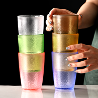 Haute qualité boisson tasse PC résistant à la chaleur en plastique Durable bière jus eau verre empilable pour Commercial hôtel repas en plein air