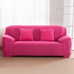 Elastic Sofa Cover Extensible Couch Cover Solid Color Single/two/three/four Seats L Shape Sectional SofaCovers