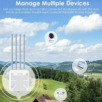 Extensor WiFi WAVLINK AX3000 WiFi6 Punto de acceso inalámbrico al aire libre de doble banda IP67 Repetidor de enrutador WiFi