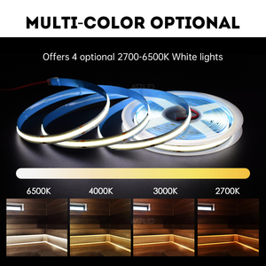 Tira de Luces LED COB, 504 LED/M, Corriente Constante, Sin Puntos Visibles, Garantía de 3 Años, 12V DC, 5000K, Luz Diurna - Product Image 5