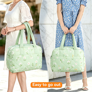 Bolsa de Viaje Impermeable de Poliéster Resistente, Tamaño de Mano, con Bolsillo para Artículos Húmedos, Bolsa Deportiva de Fin de Semana para Mujer - Product Image 1