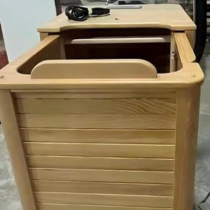 ホットセール ポータブル モダン ハーフボディスチーム 室内サウナ ニュージーランドパイン/カナダヘムロック材 無垢材 - Product Image 5