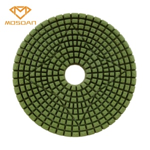 4 इंच <span class=keywords><strong>3</strong></span> चरणों गीला ग्रेनाइट संगमरमर के लिए हुक और पाश राल बंधन लचीला पॉलिश पैड कोण Grinders - Product Image 2