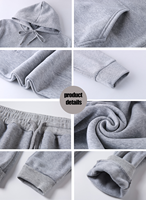 Pantalon de survêtement à capuche en coton et polyester à prix abordables ensemble de pantalons de survêtement et de jogging à capuche unisexe surdimensionné personnalisé à manches longues