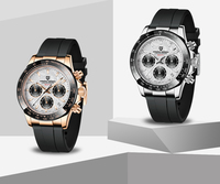 Montres à quartz multifonctionnelles pour hommes PAGANI Design 1644, 40 mm, marque de luxe, bracelet en caoutchouc, montres étanches, Reloj Hombre