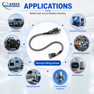 Kit de câblage personnalisé pour automobile, moto, appareils électroniques domestiques et machines - Conducteur en cuivre étamé isolé en PVC - Product Image 2
