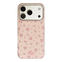 Coque de téléphone rose pailletée à motif de dessin animé pour 17/16/15/14/13/12 Pro Max, en TPU scintillant avec anneau magnétique, transparente et antichoc