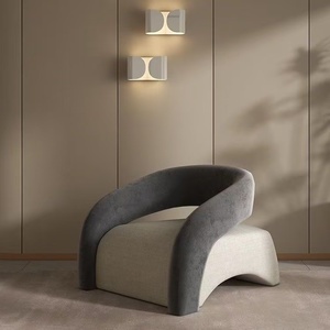 Venta directa de fábrica de sillones individuales de lujo ligero, ideales para salas de estar, familias pequeñas y salas de espera. - Product Image 5