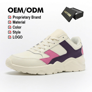 Zapatillas de Plataforma de Marca Privada con Logotipo Personalizado, Suela Gruesa de Cuero, <span class=keywords><strong>Zapatos</strong></span> Casuales para Hombre y <span class=keywords><strong>Mujer</strong></span>, Fabricante de Calzado OEM ODM - Product Image 1
