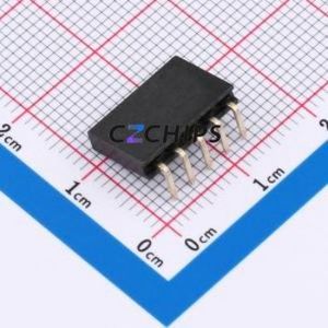 HX PM2.54-1x5P WC-Y Pin Socket Bent Lead Through Hole,P=2.54mm Connector 1x5P 2.54mm Square Hole Right Angle Insert - Product Image 2