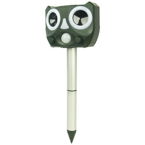 Ahuyentador de Animales Solar Ultrasónico para Exteriores, Repelente de Plagas con 12 LED Estroboscópicos, 5 Niveles de Frecuencia, Disuasor para Pájaros, Gatos, Perros y Zorros - Product Image 3