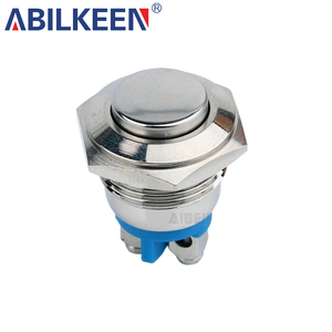 1NO 3A/36VDC Cao Round Cap Tuôn Ra Vít Thiết Bị Đầu Cuối 16 Mm 5/8 "Kim Loại Momentary Push Button Chuyển - Product Image 4