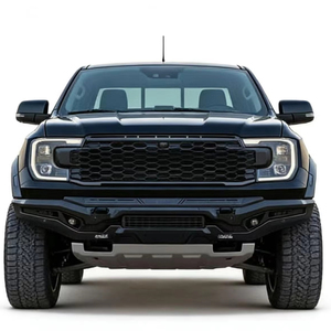 Camion de ramassage hors route 4X4 accessoires de voiture en acier LED Grille de protection pare-chocs avant Bull Bar pour Ranger T9 raptor <span class=keywords><strong>2023</strong></span> - Product Image 1